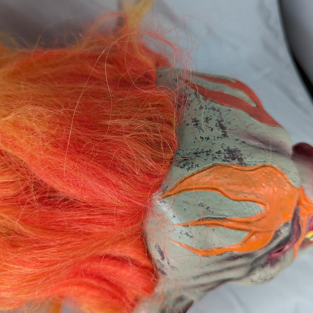 Creepy Clown Mask with Orange Hair With Toile Skirt - Picture 9 of 15